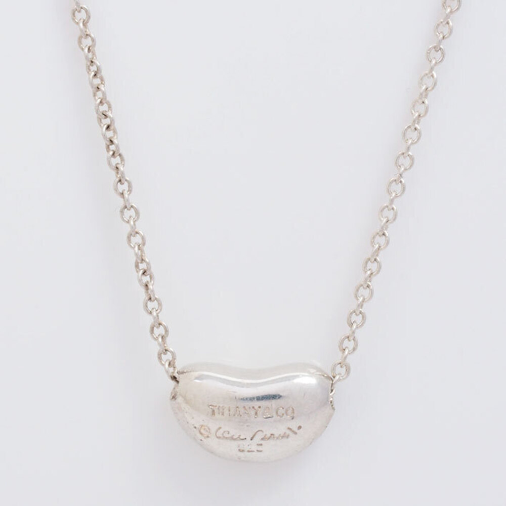 Tiffany Elsa Peretti Bean Silver Pendant